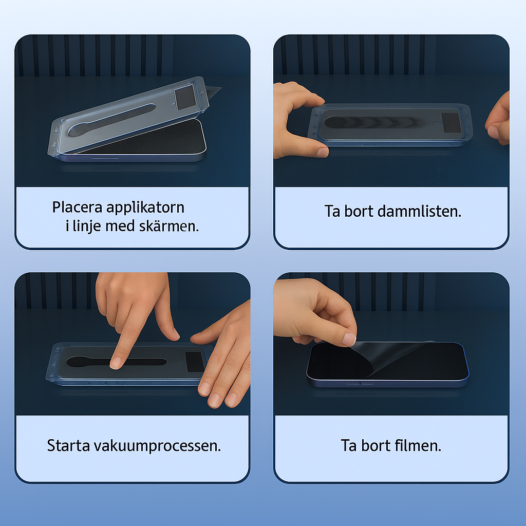TryggScreen™ UltraShield - 3 i 1 Skärmskydd