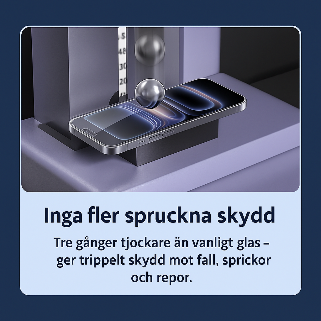 TryggScreen™ UltraShield - 3 i 1 Skärmskydd
