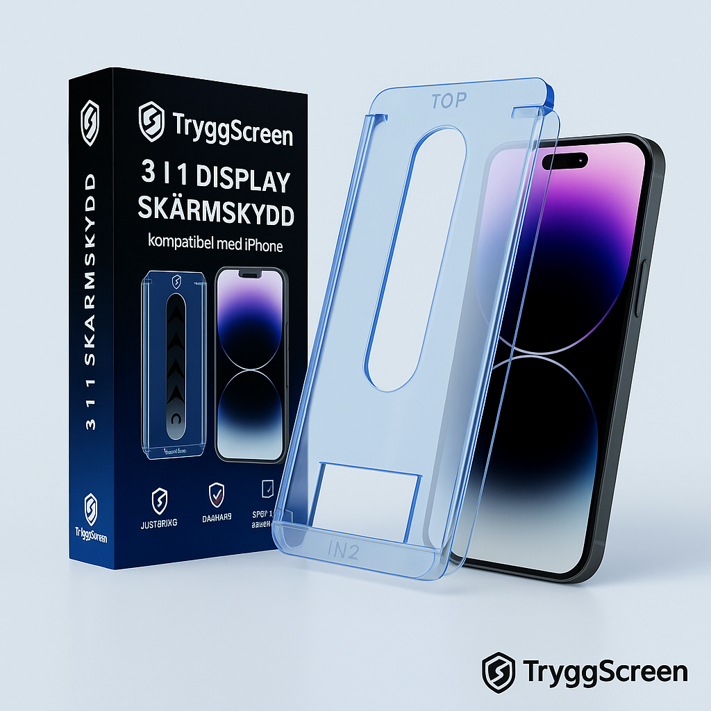 TryggScreen™ UltraShield - 3 i 1 Skärmskydd